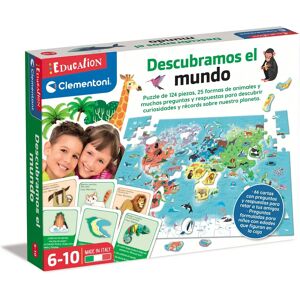 Clementoni Descobrimos o Mundo Quebra-cabeça - Mapa de animais educativo para crianças Clementoni Descobrimos o Mundo Quebra-cabeça - Mapa de animais educativo para crianças