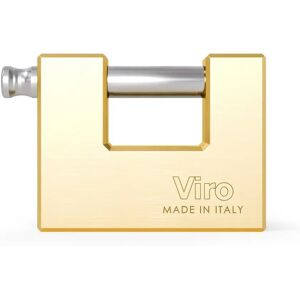 Viro Messing Slot 75mm Satijn - Veiliger Slot voor Rolluiken Viro Messing Slot 75mm Satijn - Veiliger Slot voor Rolluiken
