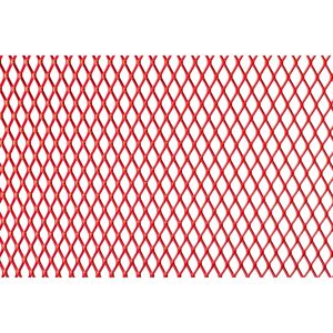 Rejilla de carreras de aluminio rojo STR8 50x50cm Malla media Rejilla de carreras de aluminio rojo STR8 50x50cm Malla media