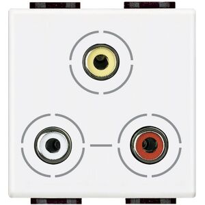 Legrand N4283 Socket Outlet - Video RCA 2 Modules - White Legrand N4283 Socket Outlet - Video RCA 2 Modules - White