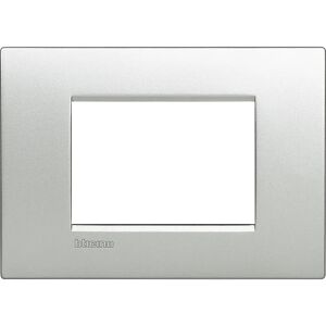 Piastra a 3 moduli B-Ticino LNC4803TE Grigia - Copertura muro/Interruttore Piastra a 3 moduli B-Ticino LNC4803TE Grigia - Copertura muro/Interruttore