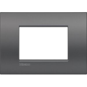 Bticino LNC4803ST Wall Plate - 3 Modules - Livinglight Air Bticino LNC4803ST Wall Plate - 3 Modules - Livinglight Air