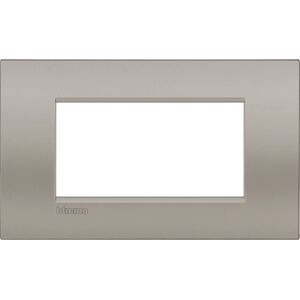 Bticino LNC4804SB Sand Metal 4-Module Wall Plate - Wall Plate/Switch Cover Bticino LNC4804SB Sand Metal 4-Module Wall Plate - Wall Plate/Switch Cover