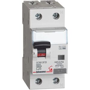 Interruttore differenziale BTicino 25A 30mA F 1P+N Interruttore differenziale BTicino 25A 30mA F 1P+N