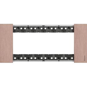 Plaque murale Bticino KA4806ZM Cuivre 6 Modules - Couverture murale/interrupteur - Publicité Plaque murale Bticino KA4806ZM Cuivre 6 Modules - Couverture murale/interrupteur - Publicité
