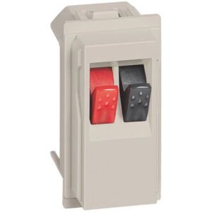 Prise à haut-parleurs doubles BTicino KM4294 - Module audio - Publicité Prise à haut-parleurs doubles BTicino KM4294 - Module audio - Publicité