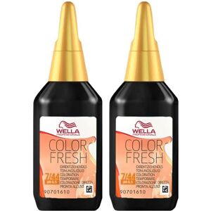 Wella Professionals 2 x Wella Color Fresh Hair Toner - Medium Blonde/Intense Red - Hair Toner Wella Professionals 2 x Wella Color Fresh Hair Toner - Medium Blonde/Intense Red - Hair Toner