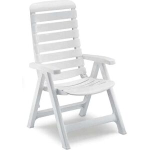 Sedia da Giardino Pieghevole Scab Cleopatra - Sedia da giardino, Reclinabile 5 posizioni, Bianco - Arredamento da esterno Sedia da Giardino Pieghevole Scab Cleopatra - Sedia da giardino, Reclinabile 5 posizioni, Bianco - Arredamento da esterno
