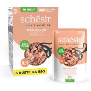 Nourriture pour chats Schesir - Diverses saveurs en gelée - 6x85g Nourriture pour chats Schesir - Diverses saveurs en gelée - 6x85g