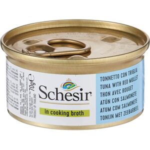 Cibo per gatti Schesir Tonnetto e Triglia - Confezione da 70g Cibo per gatti Schesir Tonnetto e Triglia - Confezione da 70g