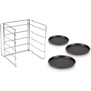 Guardini Mania Pizzabakkerset met rooster, staal, zwart - Pizzaset Guardini Mania Pizzabakkerset met rooster, staal, zwart - Pizzaset