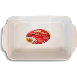 Plaque de cuisson en céramique Guardini - Rectangulaire, 22x14cm, Blanc - Publicité Plaque de cuisson en céramique Guardini - Rectangulaire, 22x14cm, Blanc - Publicité