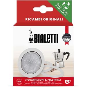 Bialetti 12-Cup Moka Coffee Maker Gasket and Filter Set Bialetti 12-Cup Moka Coffee Maker Gasket and Filter Set