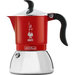 Bialetti Fiammetta Inductie Cafetière, 2 Kopjes (100 ML) - ROOD Bialetti Fiammetta Inductie Cafetière, 2 Kopjes (100 ML) - ROOD