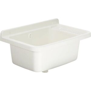 Adventa Wall-Mounted PP Resin Washbasin - 59x39x28cm Adventa Wall-Mounted PP Resin Washbasin - 59x39x28cm