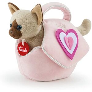 Maletín de peluche Trudi Kitten Corazones Rosas XS Maletín de peluche Trudi Kitten Corazones Rosas XS