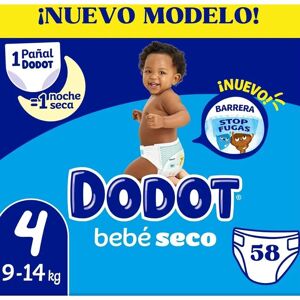 Pañales Dodot Bebé Seco Talla 4 9-14kg - Protección 12h Pañales Dodot Bebé Seco Talla 4 9-14kg - Protección 12h