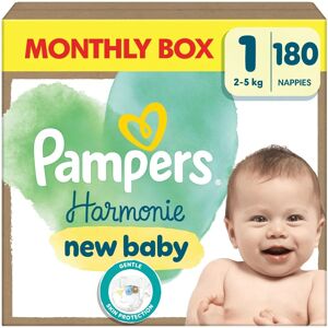 Pampers Harmonie New Baby size 1 (2-5 kg) - 180 pcs. Pampers Harmonie New Baby size 1 (2-5 kg) - 180 pcs.