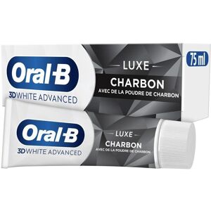 Dentifrice Oral-B 3D White Luxe Charbon - Blanchissant & Soin - Publicité Dentifrice Oral-B 3D White Luxe Charbon - Blanchissant & Soin - Publicité