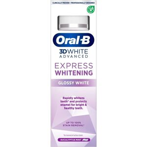 Oral-B 3D White Advanced Toothpaste Express Whitening Glossy White 75ml Oral-B 3D White Advanced Toothpaste Express Whitening Glossy White 75ml