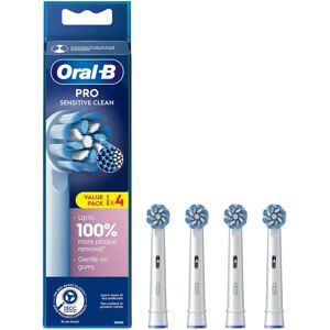 Oral-B Pro Sensitive Clean White Toothbrush Heads - Pack of 4 Oral-B Pro Sensitive Clean White Toothbrush Heads - Pack of 4