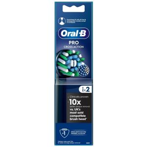 Oral-B Black CrossAction Toothbrush Head - Pack of 2 Oral-B Black CrossAction Toothbrush Head - Pack of 2