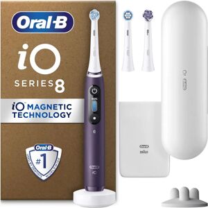 Oral-B iO8 Electric Toothbrush Violet Ametrine - 2ct Extra Refills Oral-B iO8 Electric Toothbrush Violet Ametrine - 2ct Extra Refills