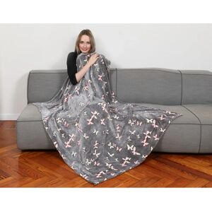 Kanguru 1195 Grey Glow in the Dark Throw Blanket Kanguru 1195 Grey Glow in the Dark Throw Blanket
