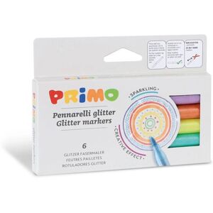 Marqueurs à paillettes Primo 6014PEN6M - 6 pièces multicolore - Publicité Marqueurs à paillettes Primo 6014PEN6M - 6 pièces multicolore - Publicité