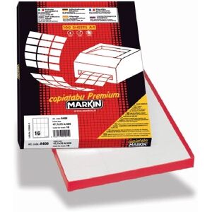 Etiquetas rectangulares blancas Markin 210C564 - Autoadhesivas, 400 pcs Etiquetas rectangulares blancas Markin 210C564 - Autoadhesivas, 400 pcs