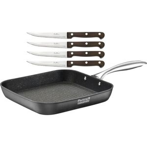PINTINOX ST1 Induktions-Grillpfanne - Grau, 26cm, Antihaft PINTINOX ST1 Induktions-Grillpfanne - Grau, 26cm, Antihaft
