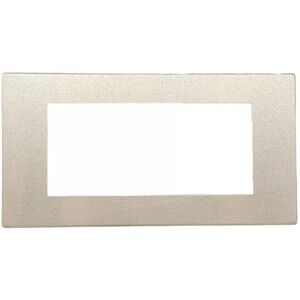 Vimar 08658 Aluminium Wall Plate - 4 Modules - Surface Mounting Vimar 08658 Aluminium Wall Plate - 4 Modules - Surface Mounting