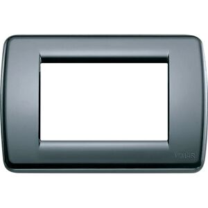 Vimar - Wandplatte - 3 Module - Anthrazit - Wandabdeckung Vimar - Wandplatte - 3 Module - Anthrazit - Wandabdeckung
