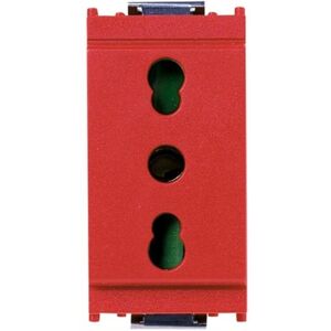 Vimar 16203.R Prise - Presa Sicury 2P+T 16A P17/11 Rouge - Publicité Vimar 16203.R Prise - Presa Sicury 2P+T 16A P17/11 Rouge - Publicité