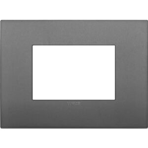 Vimar Placa de Pared - 3 Módulos - Gris - Cubierta/Interruptor Vimar Placa de Pared - 3 Módulos - Gris - Cubierta/Interruptor