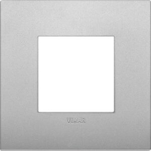 Vimar 19642.79 Wandplaat - Lichtschakelaar Deksel, Zilver, 2 Modules Vimar 19642.79 Wandplaat - Lichtschakelaar Deksel, Zilver, 2 Modules