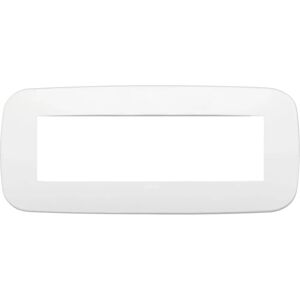 Vimar 19687.26 Placa de pared - 7 módulos, metal, blanco Vimar 19687.26 Placa de pared - 7 módulos, metal, blanco
