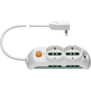 Vimar 6 Stopcontacten Verlengsnoer - Overspanningsbeveiliging Vimar 6 Stopcontacten Verlengsnoer - Overspanningsbeveiliging