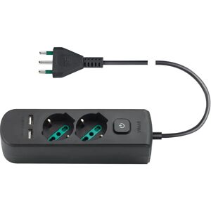 Vimar Förlängningskabel - Italienska SICURY vägguttag, 2 USB, Barnsäkerhet Vimar Förlängningskabel - Italienska SICURY vägguttag, 2 USB, Barnsäkerhet