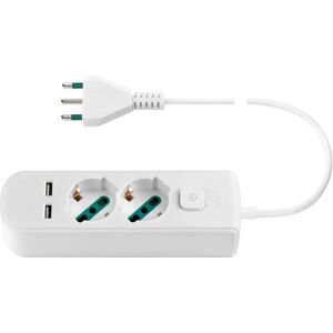 Multipresa Vimar 2 Prese + USB - Sicuro Interno Multipresa Vimar 2 Prese + USB - Sicuro Interno