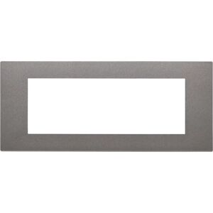 Vimar 30657.22 Piastra a parete in alluminio - Copertura interruttore - 7 moduli Vimar 30657.22 Piastra a parete in alluminio - Copertura interruttore - 7 moduli