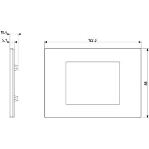 Vimar 30653.42 Wall Plate - 3 Units - Black Vimar 30653.42 Wall Plate - 3 Units - Black