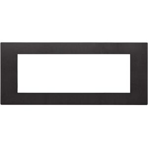 Vimar 30657.02 Wall Plate - 7-Module Black Switch Cover Vimar 30657.02 Wall Plate - 7-Module Black Switch Cover