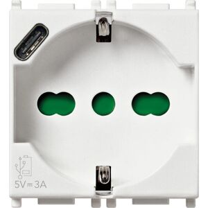 Vimar 14210.USB - Universal Outlet with USB-C - 16A Vimar 14210.USB - Universal Outlet with USB-C - 16A