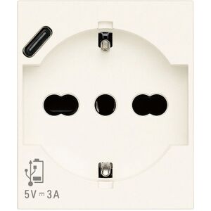 Vimar 30210.USBB White USB-C Socket - Switch & Outlet Vimar 30210.USBB White USB-C Socket - Switch & Outlet