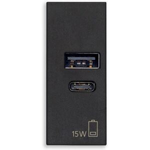 Vimar USB-laddare A+C 15W - Strömförsörjning Vimar USB-laddare A+C 15W - Strömförsörjning