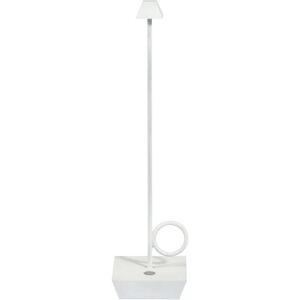 Lampe de table blanche rechargeable Broggi - Unisexe - Publicité Lampe de table blanche rechargeable Broggi - Unisexe - Publicité