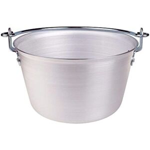 Pentola in alluminio Agnelli per polenta - Diametro 52cm - Leggera e resistente per cottura a gas, elettrico, radiante Pentola in alluminio Agnelli per polenta - Diametro 52cm - Leggera e resistente per cottura a gas, elettrico, radiante