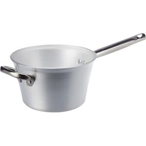 Olla de polenta de aluminio Agnelli - 18cm Plata/Negro - Duradera y Distribución Uniforme Olla de polenta de aluminio Agnelli - 18cm Plata/Negro - Duradera y Distribución Uniforme