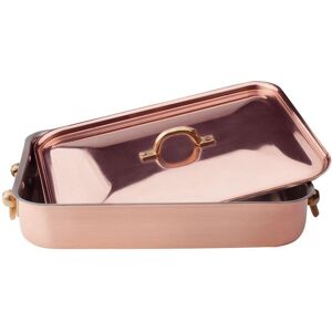 Rostiera in rame Agnelli - A mano, 32x23cm, altezza 6cm Rostiera in rame Agnelli - A mano, 32x23cm, altezza 6cm